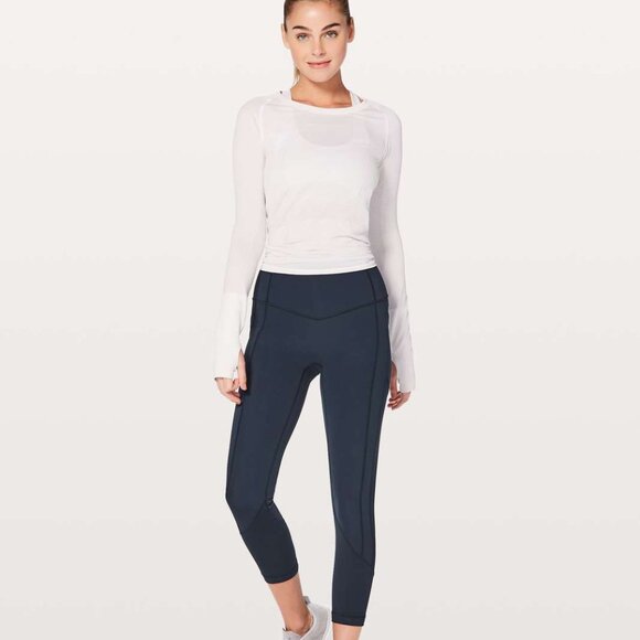 lululemon athletica Pants - Lululemon All The Right Places Crop II *23" True Navy Size 4